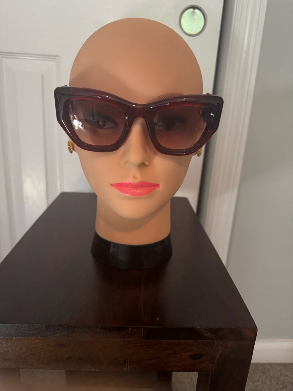 Etro Women's Oversized Cat-Eye Sunglasses - Burgundy